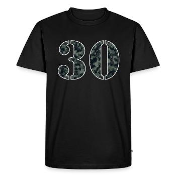 Robuste des années 30 Style militaire cadeau d’anniversaire - T-shirt Premium bio Homme - noir - Devant - Nico (187cm)