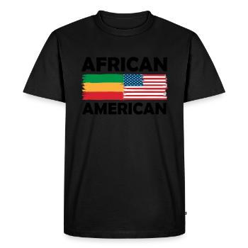 Diversité culturelle Citoyens du monde des États-Unis Fierté - T-shirt Premium bio Homme - noir - Devant - Nico (187cm)