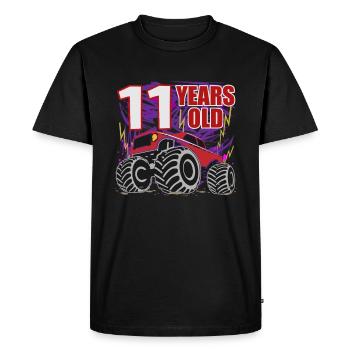 Monster Truck Hero 11th Birthday - Men's Premium Organic T-Shirt - black - Front - Nico (187cm)
