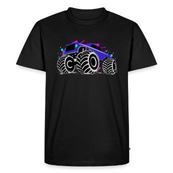 Monster Truck Action Aventure Puissance - T-shirt Premium bio Homme - noir - Devant - Nico (187cm)