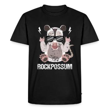 Opossum Rock pure fraîcheur - T-shirt Premium bio Homme - noir - Devant - Nico (187cm)