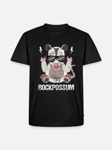 Opossum Rock Pure Coolness - Men's Premium Organic T-Shirt - black