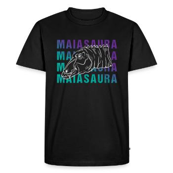 Maiasaura Portrait Art Vintage cadeau - T-shirt Premium bio Homme - noir - Devant - Nico (187cm)
