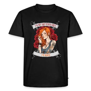 Je ne suis pas comme les autres femmes, je suis pire - T-shirt Premium bio Homme - noir - Devant - Nico (187cm)