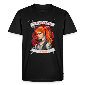 Je ne suis pas comme les autres femmes, je suis pire - T-shirt Premium bio Homme - noir - Devant - Nico (187cm)