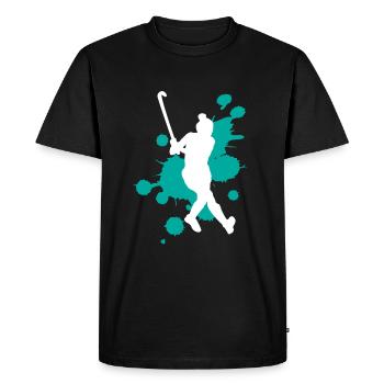 Creative Paint Splashes Art Explosion - Men's Premium Organic T-Shirt - black - Front - Nico (187cm)