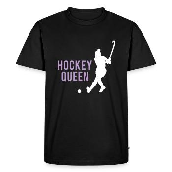 Couronne de Reine du Hockey sur Glace Cool Sportswoman - T-shirt Premium bio Homme - noir - Devant - Nico (187cm)