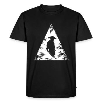 Art mystérieux du guerrier de l’ombre - T-shirt Premium bio Homme - noir - Devant - Nico (187cm)