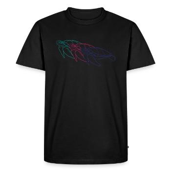 Trio Turtles Sea Dream Gift - Men's Premium Organic T-Shirt - black - Front - Nico (187cm)