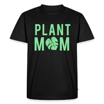 Plante Maman Plante Élégante Mère Nature - T-shirt Premium bio Homme - noir - Devant - Nico (187cm)