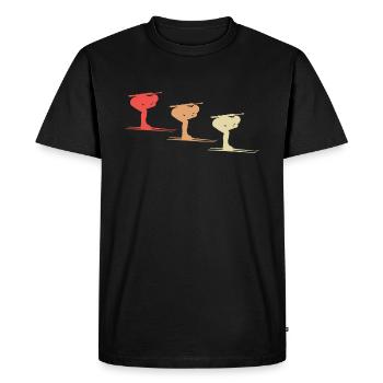 Variété de couleurs dans la discipline du biathlon - T-shirt Premium bio Homme - noir - Devant - Nico (187cm)