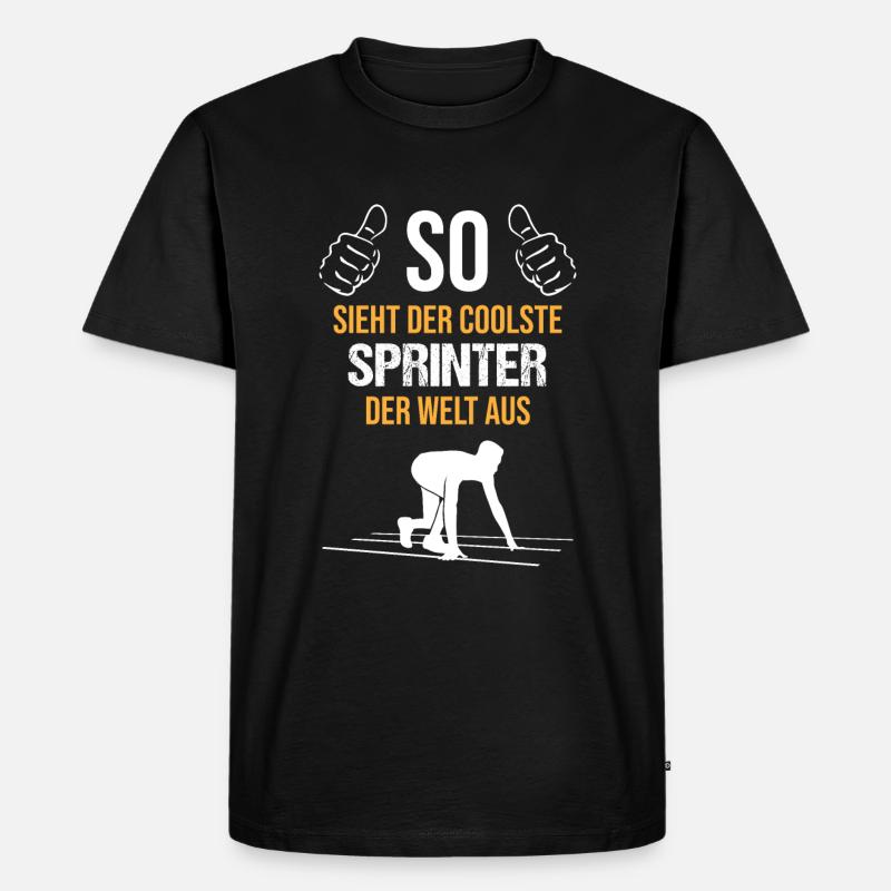 Top Sprinter - Coolness pur - Männer Premium Bio T-Shirt - Schwarz