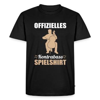 Conception de chemise de jeu Double Bass Master - T-shirt Premium bio Homme - noir - Devant - Nico (187cm)