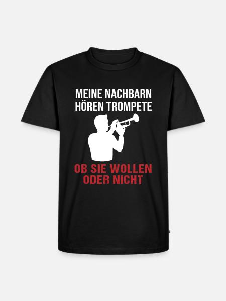 Sonidos de trompeta - Concierto de barrio - Camiseta prémium ecológica para hombre - negro