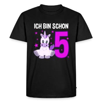 Unicorn 5th Birthday Star Festival - Men's Premium Organic T-Shirt - black - Front - Nico (187cm)