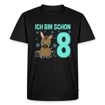 Eight Years of Celebration Donkeys: Jubilation & Fun - Men's Premium Organic T-Shirt - black - Front - Nico (187cm)