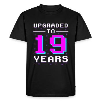 Gamer Year 19: Retro Game Master - Men's Premium Organic T-Shirt - black - Front - Nico (187cm)