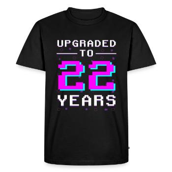 22 & Retro Gamer : Jeu sans limites - T-shirt Premium bio Homme - noir - Devant - Nico (187cm)