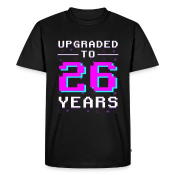 Reached Level 26 - Gaming Progress - Men's Premium Organic T-Shirt - black - Front - Nico (187cm)