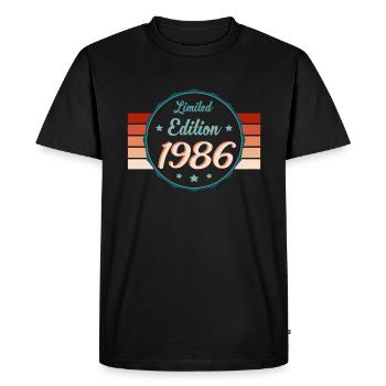 1986 Legend - Cadeau à succès rétro - T-shirt Premium bio Homme - noir - Devant - Nico (187cm)