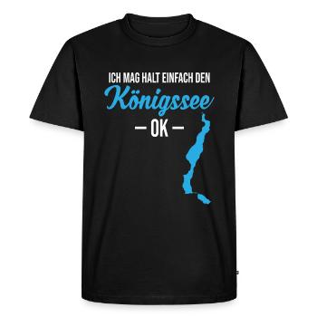 Königssee, tout simplement génial - Pour être clair ! - T-shirt Premium bio Homme - noir - Devant - Nico (187cm)