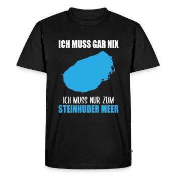 Just have to go to the Steinhuder Meer - Men's Premium Organic T-Shirt - black - Front - Nico (187cm)