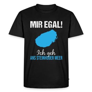 Peu importe que je vais Steinhuder Meer - cadeau - T-shirt Premium bio Homme - noir - Devant - Nico (187cm)