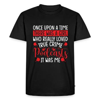 True Crime Show Once Upon A Time True Crime - Men's Premium Organic T-Shirt - black - Front - Nico (187cm)