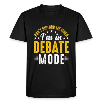 Naviguez à travers le monde avec des débats passionnants - T-shirt Premium bio Homme - noir - Devant - Nico (187cm)