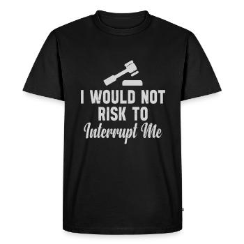 Débats politiques Art Débats controversés - T-shirt Premium bio Homme - noir - Devant - Nico (187cm)
