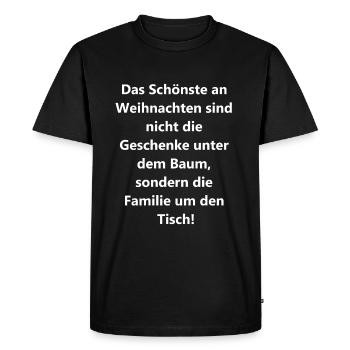 Cadeau de famille pour la fête de l’amour - T-shirt Premium bio Homme - noir - Devant - Nico (187cm)