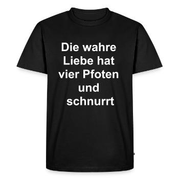 Cadeau de nez en fourrure - T-shirt Premium bio Homme - noir - Devant - Nico (187cm)