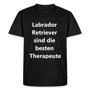 Cadeau affectueux pour les amoureux des chiens - T-shirt Premium bio Homme - noir - Devant - Nico (187cm)
