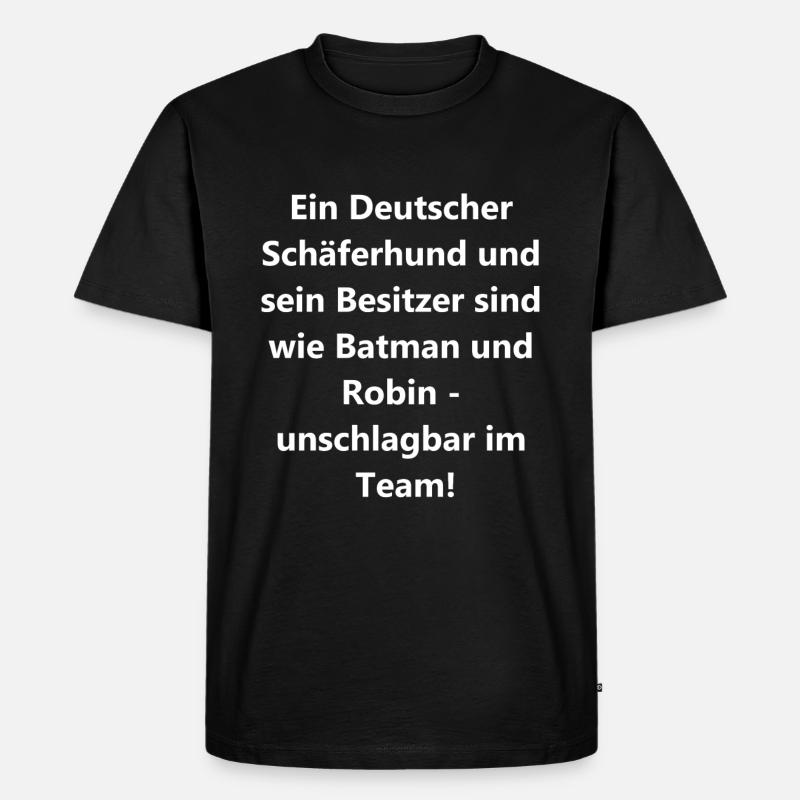 Hundebesitzer Geschenk - Männer Premium Bio T-Shirt - Schwarz