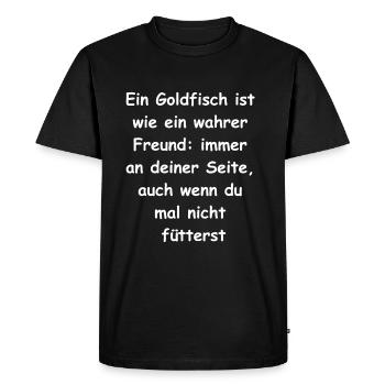 Fishy gift - Men's Premium Organic T-Shirt - black - Front - Nico (187cm)