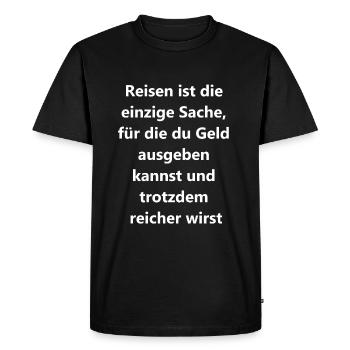 Bon - T-shirt Premium bio Homme - noir - Devant - Nico (187cm)