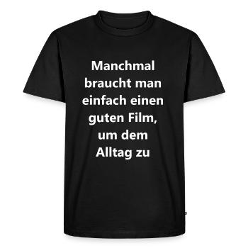 Un cadeau pour l’âme - T-shirt Premium bio Homme - noir - Devant - Nico (187cm)