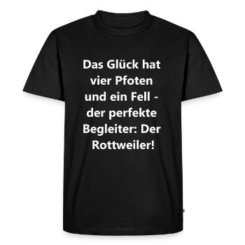 Furry Nose Gift - Men's Premium Organic T-Shirt - black - Front - Nico (187cm)