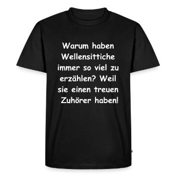 Le compagnon cadeau idéal - T-shirt Premium bio Homme - noir - Devant - Nico (187cm)