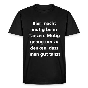 Gift for dancing grouches - Men's Premium Organic T-Shirt - black - Front - Nico (187cm)