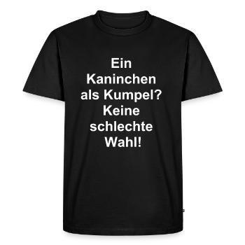 Mon pote moelleux - T-shirt Premium bio Homme - noir - Devant - Nico (187cm)
