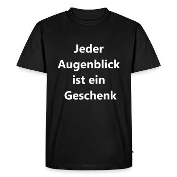 Timeless Memories Gift - Men's Premium Organic T-Shirt - black - Front - Nico (187cm)