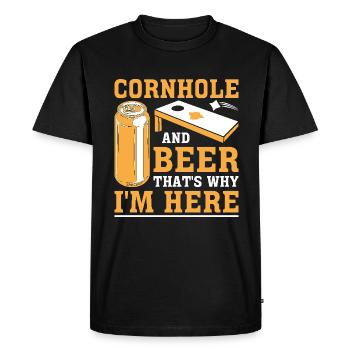 Hot Dog Costume Camping Outfit - Men's Premium Organic T-Shirt - black - Front - Nico (187cm)