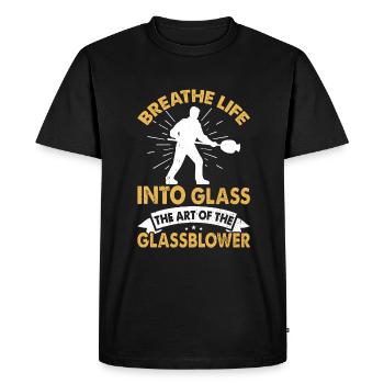Glass apparatus constructionGlass blowers and glass apparatus manufacturers - Men's Premium Organic T-Shirt - black - Front - Nico (187cm)