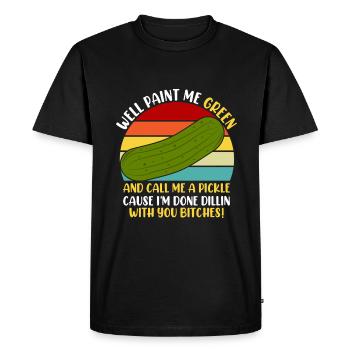 Concombre concombre dicton pour les amateurs de concombre - T-shirt Premium bio Homme - noir - Devant - Nico (187cm)