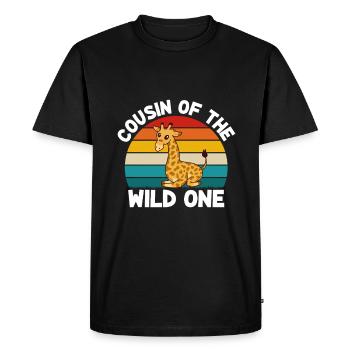 Birthday Safari Safari Zoo Big Five - Men's Premium Organic T-Shirt - black - Front - Nico (187cm)
