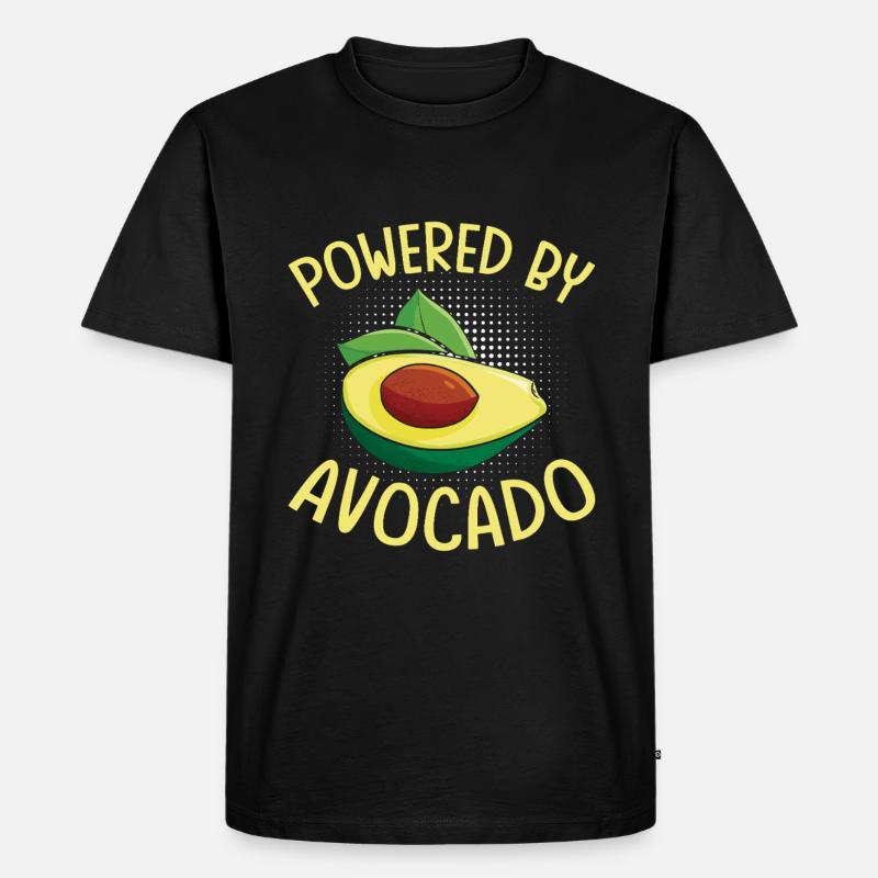 Angetrieben Von Avocado - Männer Premium Bio T-Shirt - Schwarz
