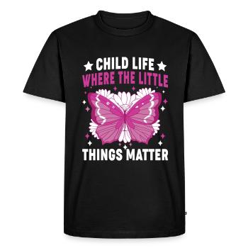 Children's life of the little things a pediatrics - Men's Premium Organic T-Shirt - black - Front - Nico (187cm)