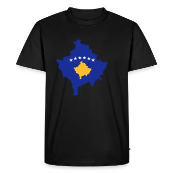 kosovo - T-shirt Premium bio Homme - noir - Devant - Nico (187cm)