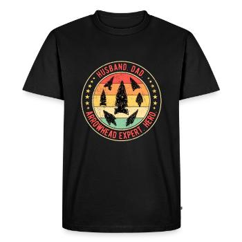 Arrowhead Fer de lance Arrowhead Papa - T-shirt Premium bio Homme - noir - Devant - Nico (187cm)